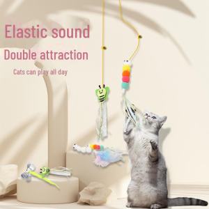 Pet toys cat ropes long ropes cat teasing toys swings sticky discs elastic bands bells hanging doors cat teasing tools