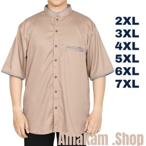 Kemeja Koko Pria Jumbo Lengan Pnjang Bigsize Besar Putih Terbaru MLXL2XL3XL4XL5XL6XL7XL