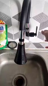 BOOMBANG Kran Air Cuci Piring Fleksibel/Keran Angsa Wastafel Dinding 2 Modes Sink Faucet Water Tap