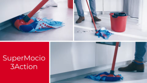 Vileda Refill Pack | Supermocio 3x Action XL Mop | Wet Mop