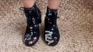 DAISY - Sepatu Boots Dansa Latin / Tari Menari / Sepatu Jalan Lentur