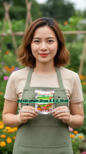 [Combo Giá Sỉ] Phân Bón Lá Siêu Ra Bông & Đậu Trái Grow 5-5-5 (Gói 10ml) - Kích Ra Hoa Đồng Loạt Chống Rụng Hoa Và Trái Non Tăng Đậu Quả.