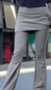 Celana Legging Rok Yoga 2-in 1Model Serut Samping celana running sports celana fitnes Anti ekspose