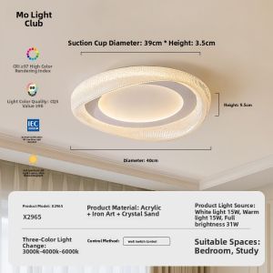 FANCY LAMP CLUB | Bright Eye-Protective Modern Luxury Ceiling Light