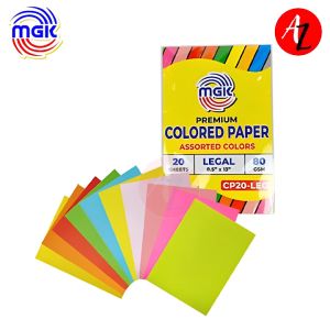 MGK CP20-LEG Premium Colored Paper Assorted Color 80 GSM Legal Size (20s)