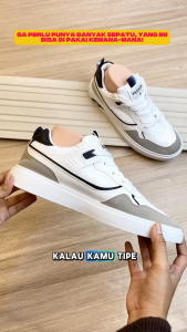 SNEAKERSHOP17 Sepatu Pria Kasual Kei Sneaker Shoes Cowo Casual Kekinian Bonus Kaos Kaki