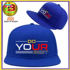 Topi Snapback YOUR BEST Topi Casual Rope Hat Bahan Denim Topi Distro Pria Wanita Topi Premium Bisa Custom