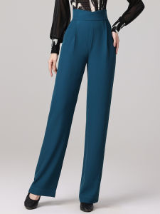 High Waist Latin Dance Pants Womens Adult New Style Practice Dancewear Professional Modern Dance Long Trousers Fitness Yoga