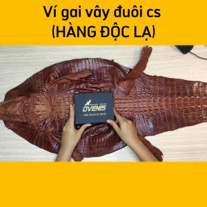 [FREE SHIP] Ví da cá sấu 2 mặt. Gai đuôi cá sấu tầm trung dễ sử dụng!