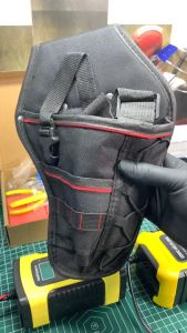 COD Tas Pinggang Perkakas Pertukangan Mesin Bor Tool Bag Fanny Pack Drill Holster Waist Tool Bag