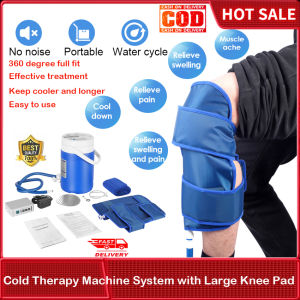 ⭐️【Local warehouse+COD】⭐Cold Therapy Machine System with Large Knee Pad Adjustable Ergonomic Wrap Pad and Cooler Pump Quiet Lightweight and Effective Cryotherapy Freeze Kit Pump