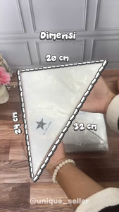 Plastik Contong Kecil isi 40 Lembar Pipping Bag Plastik Segitiga Kecil Plastik Contong