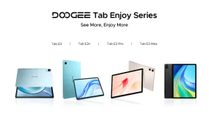 DOOGEE TAB E3 Max 14" 4G LTE Tablet With Gemini AI 13500mAh Battery 32GB RAM (8GB+Up to 24GB Extended RAM)+256GB ROM Helio G100 Octa Core 2.1K Display High Quality Quad Speakers 18W Fast Charge 10W reverse charging