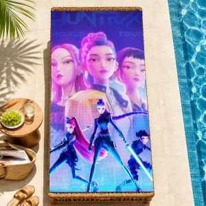 Hasbro | anime k-k-popS soft Beach Towel Trip swim d-demonS Pool bath h-hunters-S Gym M-Mira R-Rumi home room Z-Zoey meme Decor Gift