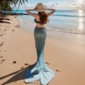 Váy Đi Biển Nàng Tiên Cá Nghỉ Mát Bờ Biển Váy Bơi Bikini Phối Váy Đuôi Cá Váy Nàng Tiên Cá Siêu Nàng Tiên Cá Mộng Tưởng Nhân Ngư Thực Hiện