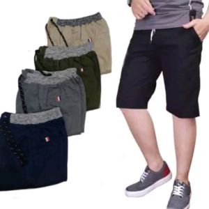 celana cargo pendek big size jumbo 27-44 bahan semi jeans tebal