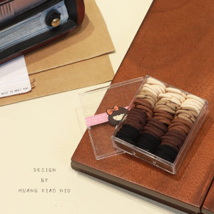 Baby Girl Hair Ties Non-Damaging Hair Bands Kindergarten Style Hair Rings Beautiful Beige Color Series Children Accessories