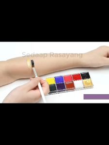 Body Paint Kit Body Face Painting 12 Warna Palette untuk Pesta