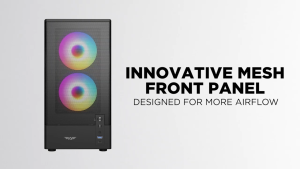 Armaggeddon Aquaron DeepFreeze Duplex 2 ARGB C MATX USB C PC Case with 3 ARGB PC Fan