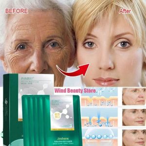 5pcs 30ml Collagen Lifting Firming Facial Mask Reduce Wrinkles Anti Aging Hyaluronic Acid Whitening Brighten Shrink Pores Korean Skin Care