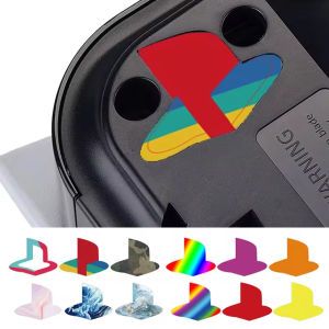 Tectinter | 6 PCS Decal Skin Sticker for PS5 Console Glossy Logo Underlay for PlayStation 5 Disk Digital Version Gaming Accessories