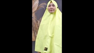 Jas Hujan Acold Wanita Setelan Model Gamis Muslimah Hijab Kerudung