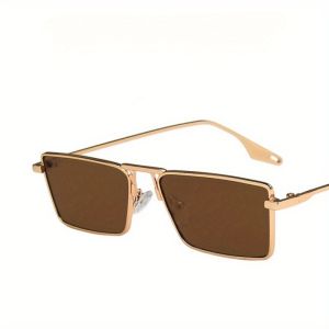 Light Green Metal Frame Glasses Small Frame Trendy Internet Celebrity Style Glasses Fashionable Glasses
