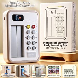 PALONG | 0-1 Year Old Early Education Cognitive Simulated Elevator Press Toy