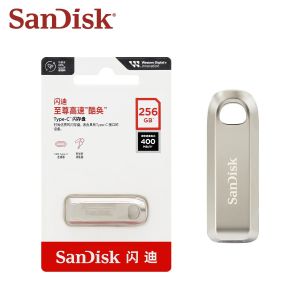 Original SanDisk Ultra Luxe CZ75 USB 3.2 Gen 1 Flash Drive Type C Memory Stick 128GB 256GB 512GB 1TB 2TB Metal USB Drive For Phone/PC