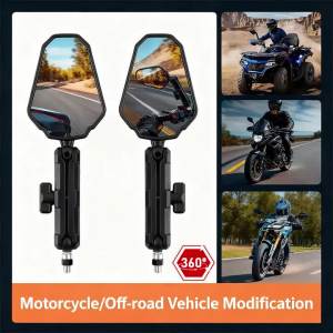 Folding Motorcycle Rearview Mirrors Off Road Adv Wide Side Mirrors For KTM 390 Duke 790 890 Adventure R 1050 1090 Adventure /R