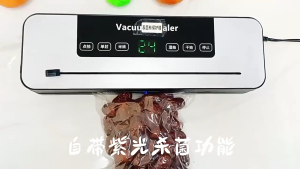 100KPa Heavy Duty Vacuum Sealer with Sealed Bags Mesin Vacum Makanan UV Sterilization Build-in Cutter Food Packing Machine 真空封口机