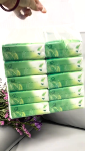 【BUY 10 TAKE 10】300 Sheets Soft Facial Tissue Bulk Value Pack Raw Wood Pulp Home Office Use