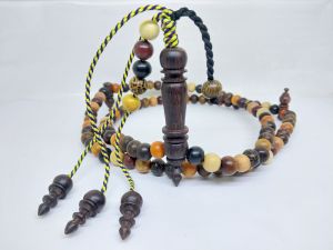 TASBIH MUSLIM SEMI TRINJANI 9 KAYU BERTUAH NUSANTARA