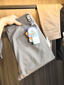 Quần Dài Ống Đứng Bằng Vải Lụa Tre Thoáng Khí Mát Mẻ UPF ≥50+ Thời Trang Thường Ngày Cho Nam Mùa Xuân Hè Quần Dài Thường Ngày