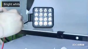 Lampu Tembak Sorot LED Worklight 16Mata 48W DC 12V Kotak & Bulat Mobil& Motor / 16Mata 48W 12V / lampu tembak mobil 12 volt / lampu tembak 12 volt