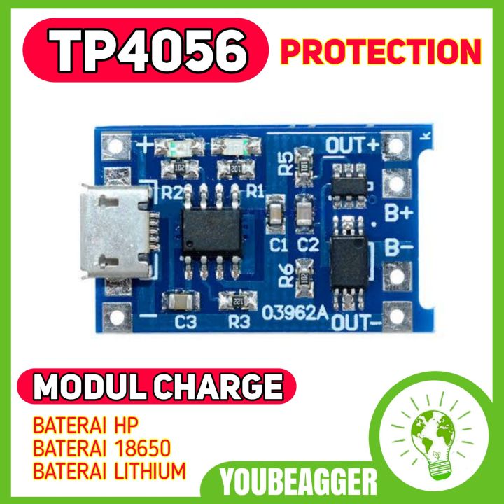 Modul Tp4056 With Protection Untuk Cas Baterai Lazada Indonesia