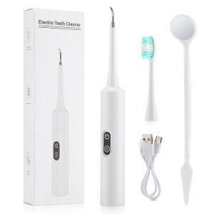 Afdeal | Electric Dental Scaler with Teeth Brush Head Calculus Tartar Remover Vibration Teeth Plaque Cleaner Oral Care Improve Odor