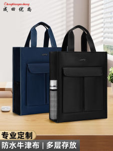 Waterproof Bag Fashion Canvas Handbag Travel Outdoor Art Material Briefcase Computer Bag Portable Lunch Bag Soft Polyester