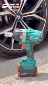 Homeplus Power Action BIW20B 20V Brushless Cordless Impact Wrench Power Tools Driver Mesin Gerudi Penebuk Lubang Dinding Besi Kayu Batteri