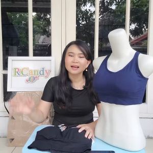 Rcandy Bra Sport Tanpa Kawat Premium Olahraga Gym Yoga Fitness