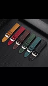 20mm 22mm Vintage Cowhide Stitching Watch Strap Band for Seiko for Rolex for Omega for Men Women Universal Replacement Wristband