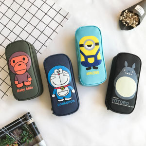 Cute Minimalist Boys and Girls Pencil Case Multi-Functional Large Capacity Pencil Case INS Japanese Style Primary and Secondary School Students Pencil Bag