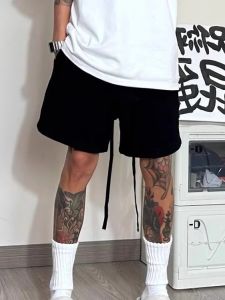 Quần Short Thể Thao Nam Phong Cách Mỹ Giản Dị Rộng Rãi Đa Năng Mùa Hè Quần Dài Năm Điểm Quần Dài Thường Ngày Cotton Quần Dài Thẳng