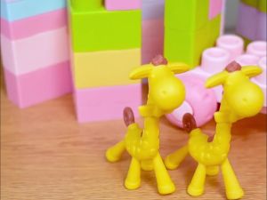 Mumystation Giraffe Teether Food Grade Chew Toy Baby Teether Pink Yellow Green Giraffe Soft Silicone Teething Toy BPA Free