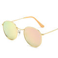 Fashion Brand Designer Women Men Circle Glasses Round Sunglasses Outdoor Popular Metal Sunglasses Eyewear 3447. 