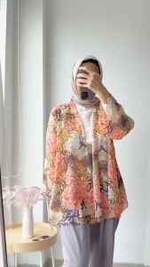 Emikoawa Outer Wanita Mika - Outerwear Cardigan Premium Atasan Kekinian