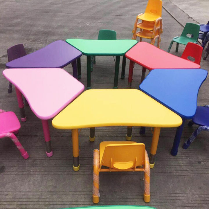 Kindergarten Tables and Chairs Set of Plastic Tables Can Be Upgraded to ...