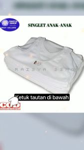 [HAURA KIDS] Grosiran 6 pcs Kaos Dalam Anak bayi dan balita Putih Polos / Singlet Anak 1-9 Tahun / Kaos Kutang Anak Laki Laki Perempuan Ukuran S Sampai 4XL