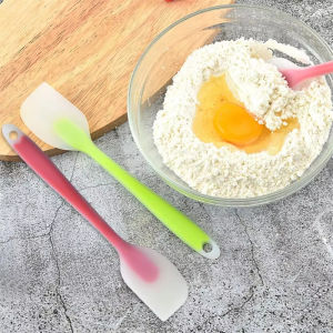 Silicone baking tools spatula semi transparent spatula baking scraper cream heat-resistant kitchen utensils mixer