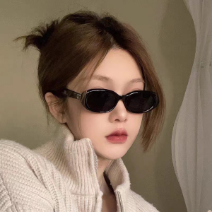 C.three Retro Small Frame Sunglasses High-end Oval Frame Sunglasses Women UV Resistant Sunglasses